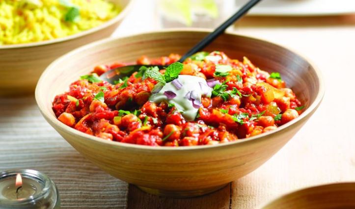 Tomato & Chickpea Curry w rice (Vegan/GF)